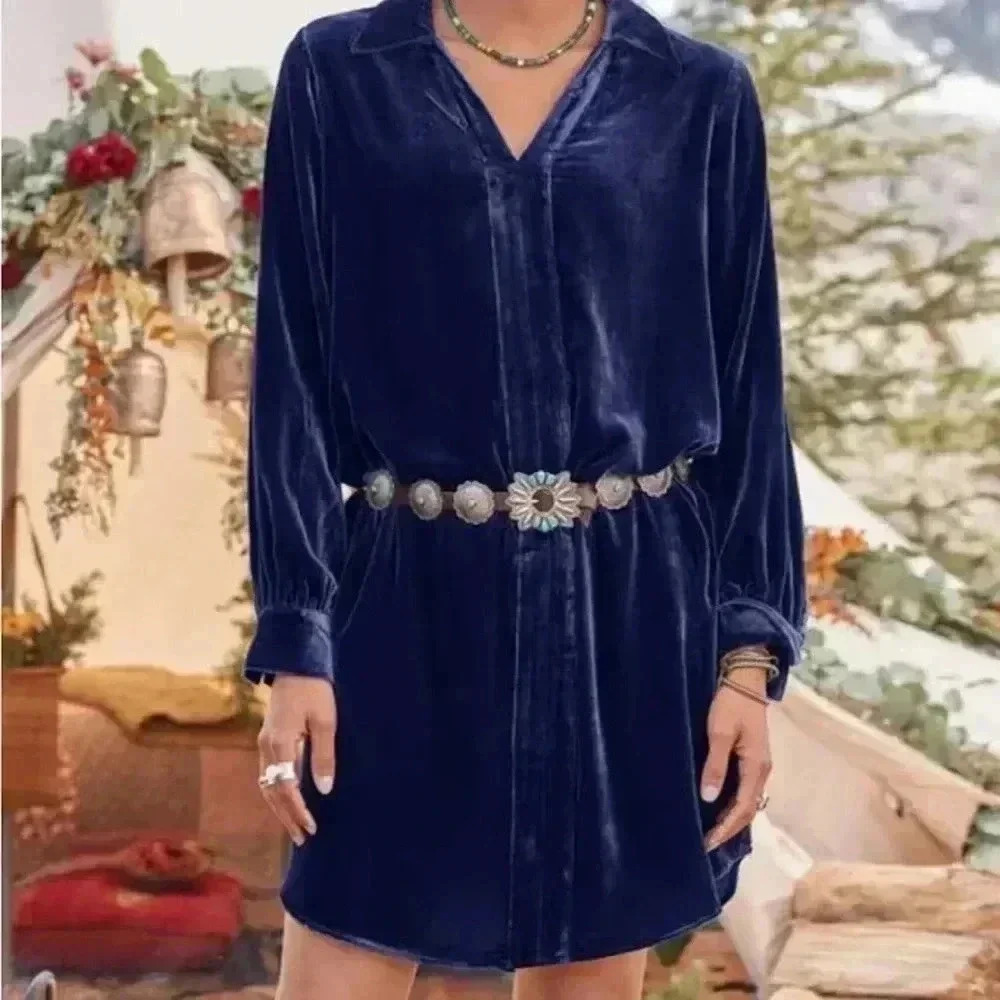 Sundance Hendrix Velvet Dress Women in Smoke Style 98417